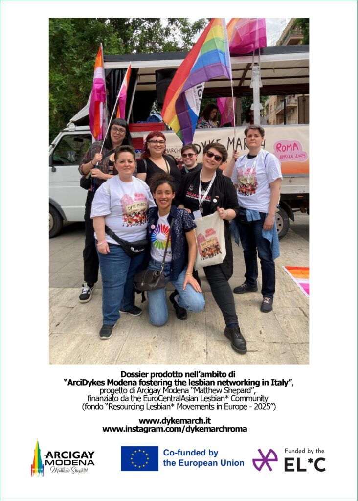 Dyke march 2025 foto di gruppo arcigay modena